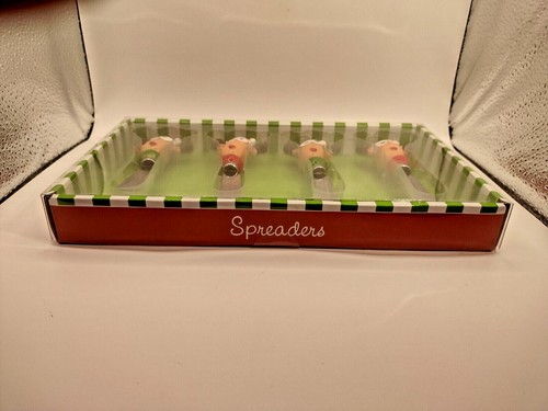 Main Street Collection Reindeer Cheese Spreaders for Christmas MSC NIB Set of 4 - Picture 5 of 8