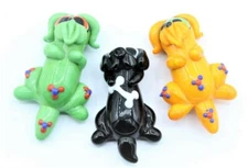 Dog Glass Pendant - 50mm.  Hand Blown.  1 piece per pack.