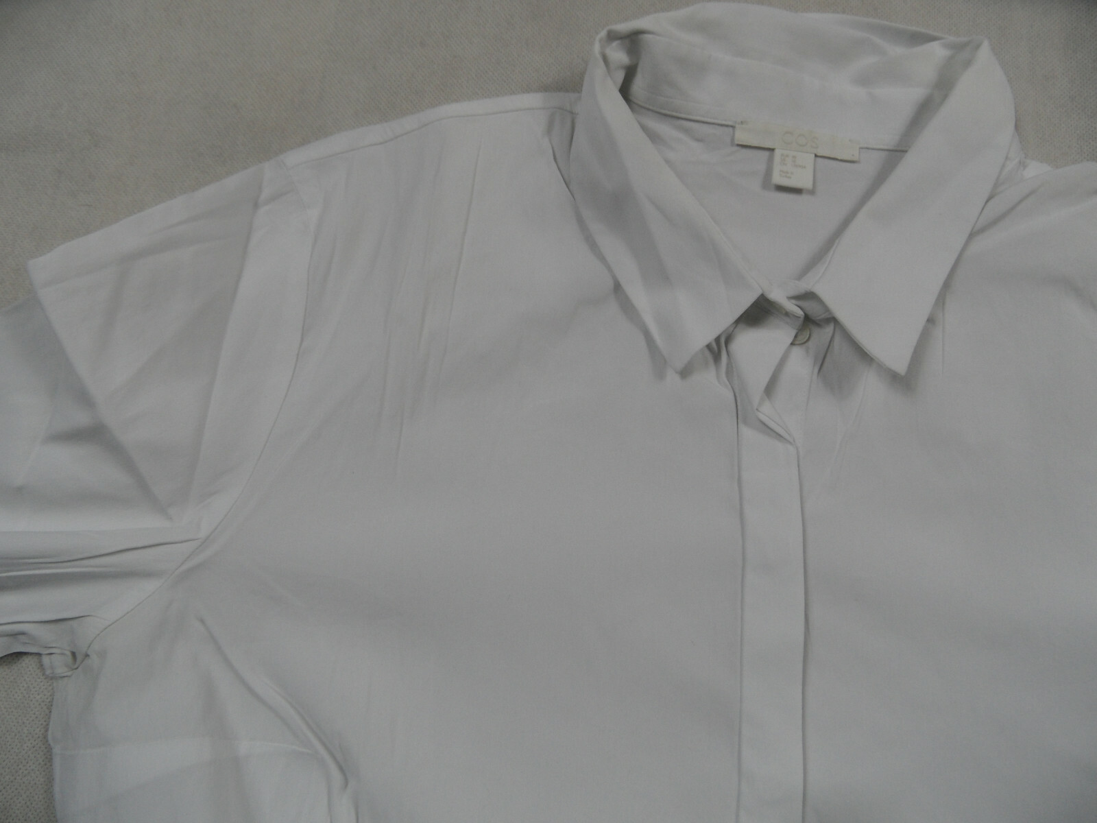 COS beautiful basic long sleeve blouse white size… - image 2