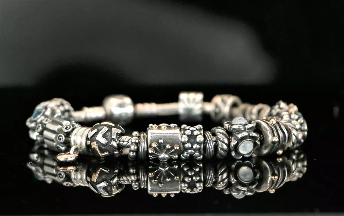 Gold and outlet silver pandora charms