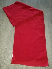 men women DARK RED FLEECE winter SCARF ONE SIZE FITS MOST 58 X 9 INCH solid