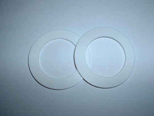 2MM THICK WHITE SILICONE HIGH TEMP FDA FLAT RING RUBBER WASHER SEAL GASKETS 2PK - Picture 31 of 36