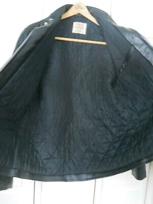 00s Archive パナジgoa ヴィンテージ　ジコート Vintage Dixie Faux Leather Motorcycle Cafe Jacket, Size