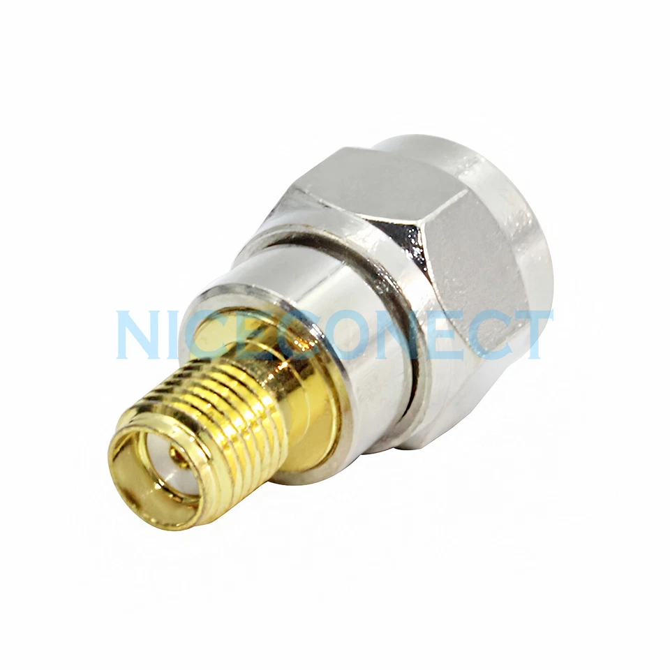 10x SMA Female Jack to F Type Male Plug RF Coaxial Adapter SMA to F Connector TV - Image 3 of 4