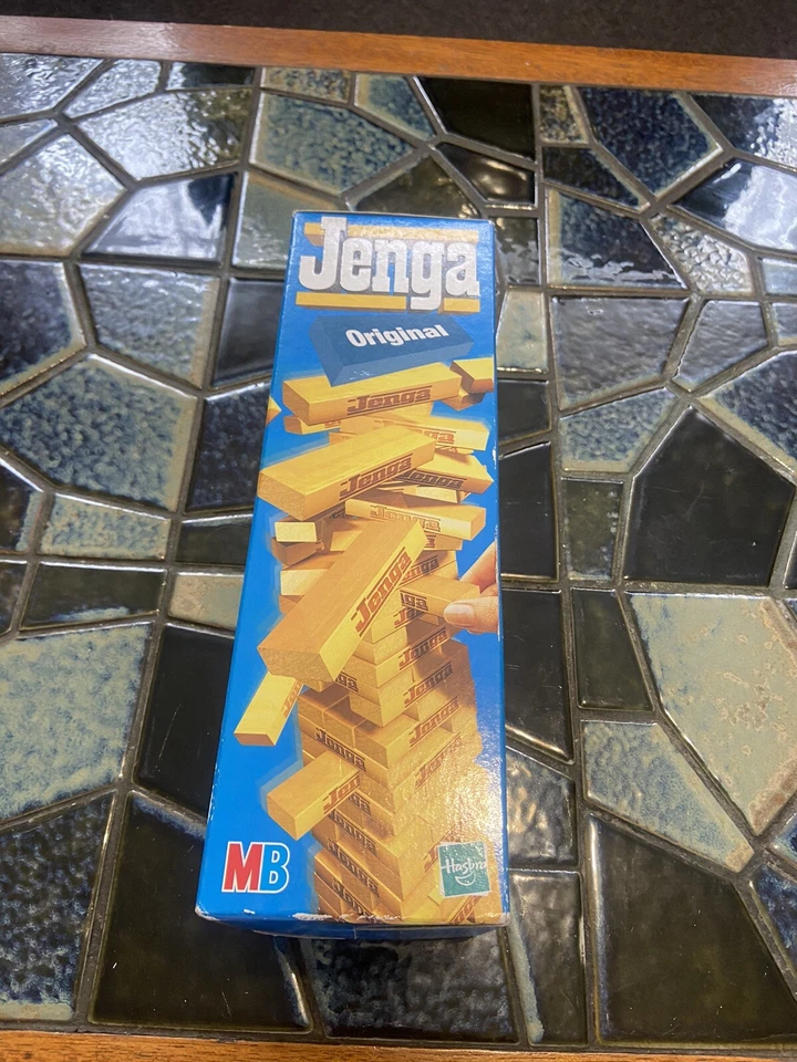 Jenga Original Game Wooden Building Blocks Stacking Game Hasbro MB NOS 2000 - Image 3 of 4