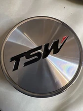 TSW Wheels Silver Custom Wheel Center Cap # C-F82