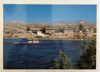 Ferry Boat Carrying Passengers On Colorado River Bullhead City Colorado Postcard