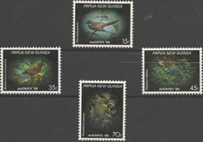 Timbres Oiseaux Papouasie - Nlle Guinée 520/523 ** - 80013FQ