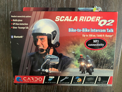 Cardo Scala Rider Q2 Motorcycle Bike to Bike Intercom Talk