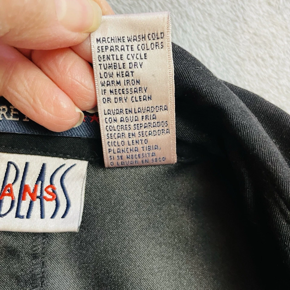 Camisa Top Vintage Bill Blass Bordada Navidad Para Mujer S Negra Heraldo Ángeles Foto 4 de 4