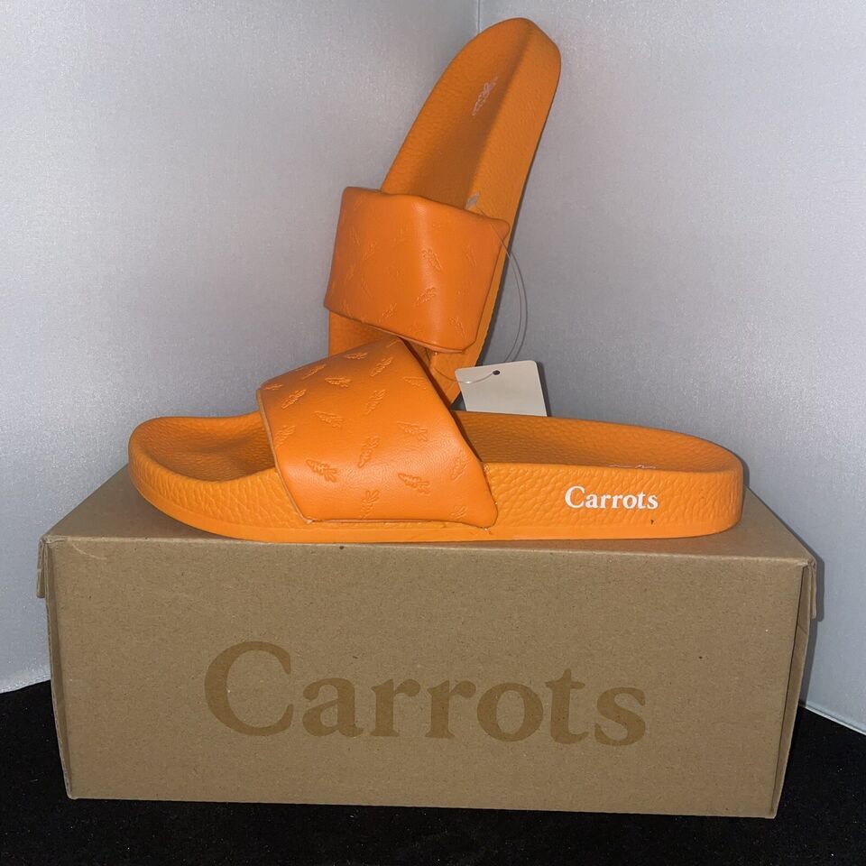 Carrots By Anwar Carrots Embossed Slides ACFW001 Unisex Youth NEW