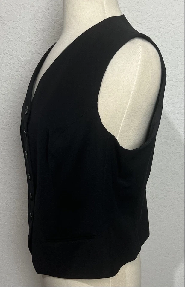 $1,350 Brioni Roma La Donna Mujer’s Chaleco Lana Chaleco Lana Talla 12 A Medido Foto 4 de 4