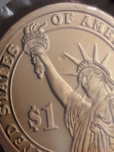Error George Washington Presidential $1 Dollar Proof Coin Debris Struck IntoCoin - Picture 4 of 10