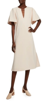 TOCCIN NY Flutter Sleeve A-Line Dress in Sand NWT Size 0 | eBay