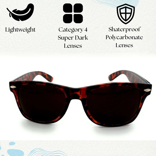 Black Out Sunglasses for Men Women Retro Classic Square Category 4 Super Dark - Picture 18 of 43
