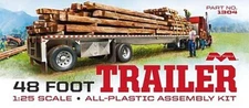 Moebius 48' Cambered Trailer - Plastic Model Vehicle Kit - 1/25 Scale - #1304