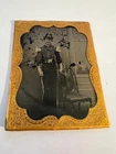 1/4 Plate TT of Militia Officer Post Civil War in Studio, Uncased