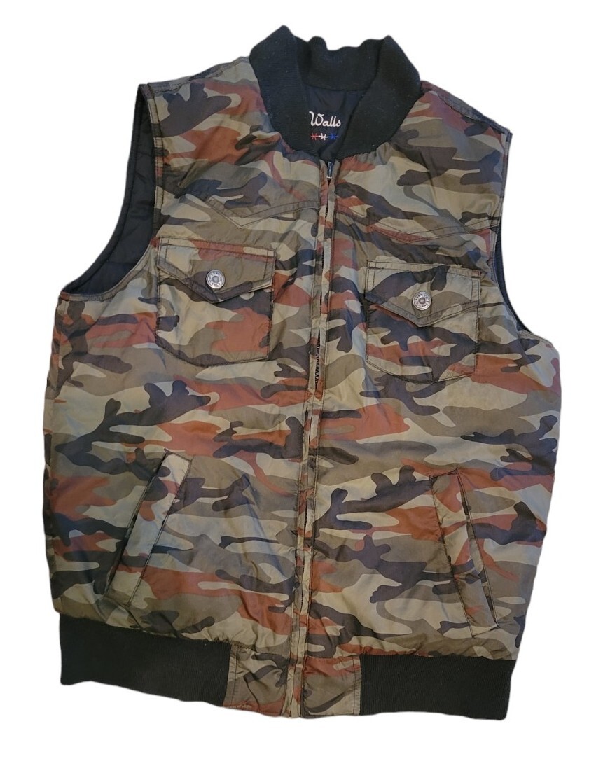 Walls reversible vest Size Small camo/black 741285-09 | eBay