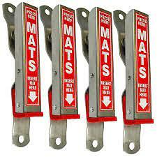 HI-TECH Car Wash Mat Clamps, Floor Mat Holders Available in 6 Colors (4 Pack)