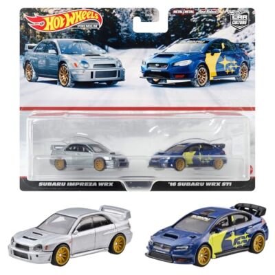 Hot Wheels Premium 2 Pack Subaru Impreza WRX / '16 Subaru WRX STI
