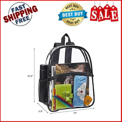 extra large heavy duty clear backpack