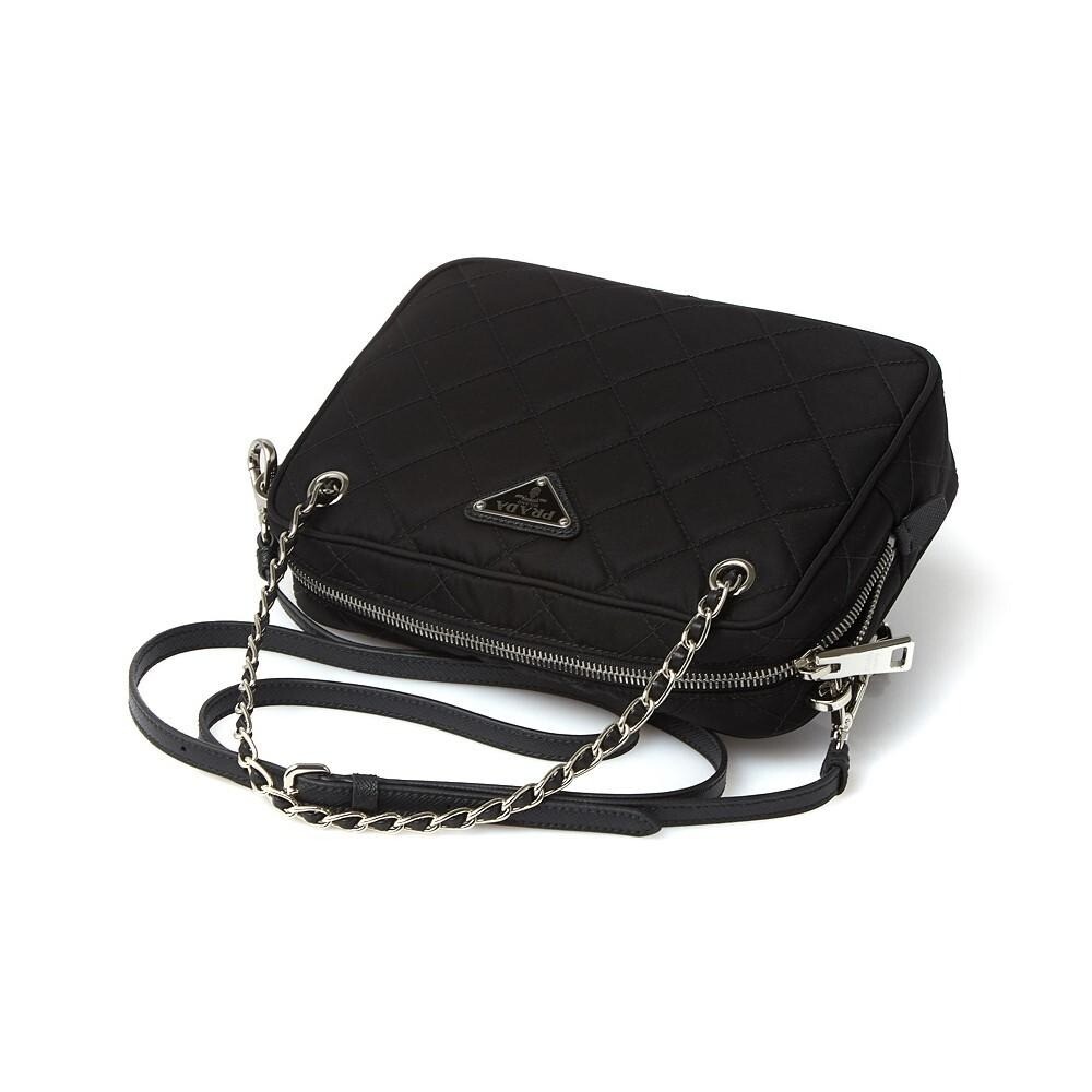 PRADA バック Prada Re-Edtion Nylon Quilted Black Triangle Logo Crossbody