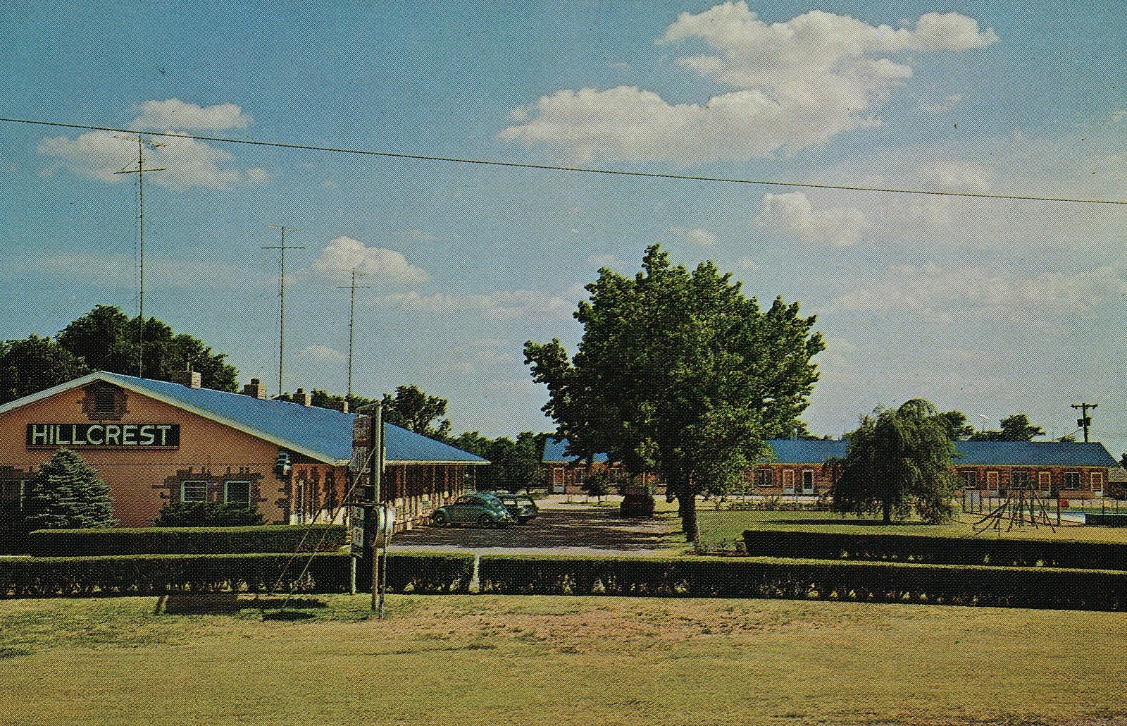 Hotel Motel Hillcrest Motel Norton Kansas AAA Postcard eBay
