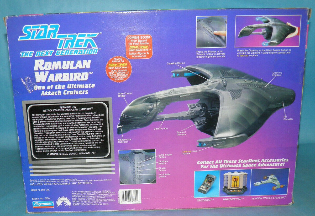 Playmates Star Trek The Next Gen Romulan Warbird Collector Ed