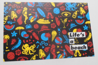 POSTKARTE LIFE'S A BEACH BY SO ME / ALDO SHOES