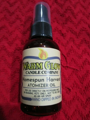 Warm Glow Candle Company HOMESPUN HARVEST Atomizer Fragrance Spray Scent   
