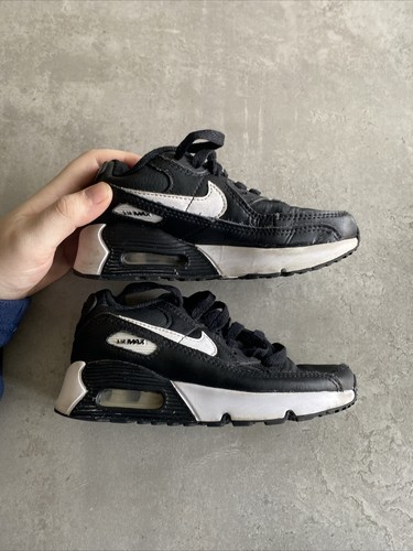 Nike Air Max 90 LTR (PS) Kleinkind Laufschuhe Größe 11,5C schwarz weiß - Bild 4 von 7