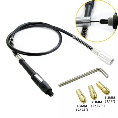 5x Flexible Biegsame Welle Verlängerung Zubehör & Dremel Proxxon Bosch 3,2mm GRO - Bild 8 von 9