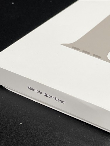 Genuine Apple Starlight Sport Band for Apple Watch Size 45mm S/M - Zdjęcie 6 z 9