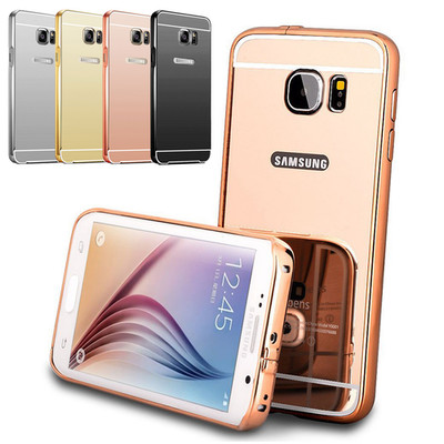Metall Spiegel Hard Back Case für Samsung Galaxy S6 Edge A5 J5 Schutzhülle