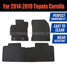 Front & Rear Floor Mats For 2014 2015 2016 2017 2018 2019 Toyota Corolla Velour