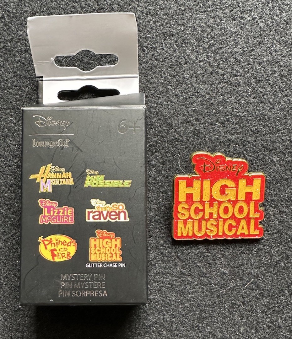 Disney Loungefly High School Musical Glitter Chaser Disney Channel Logo Pin