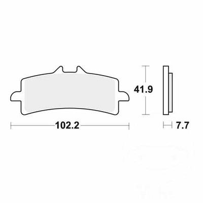TRW Brake Pads Sintered Crq MCB792CRQ Fits MV Agusta Rush 1000 2020-2023