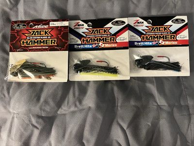 Z-Man Evergreen Jack Hammer ChatterBait Bladed Jig 3/8 oz Black Green Yellow