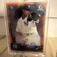 Luis Severino 2016 Bowman Chrome Orange Refractor #1/25 RC ROOKIE AUTO YANKEES