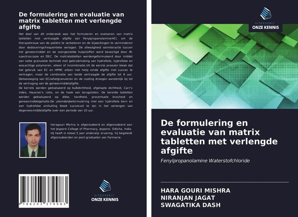 Hara Gouri Mishra (U. A.) | De Formulering En Evaluatie Van Matrix Tabletten...-image