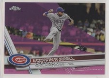 2017 Topps Chrome Pink Refractor Addison Russell #36 8k4