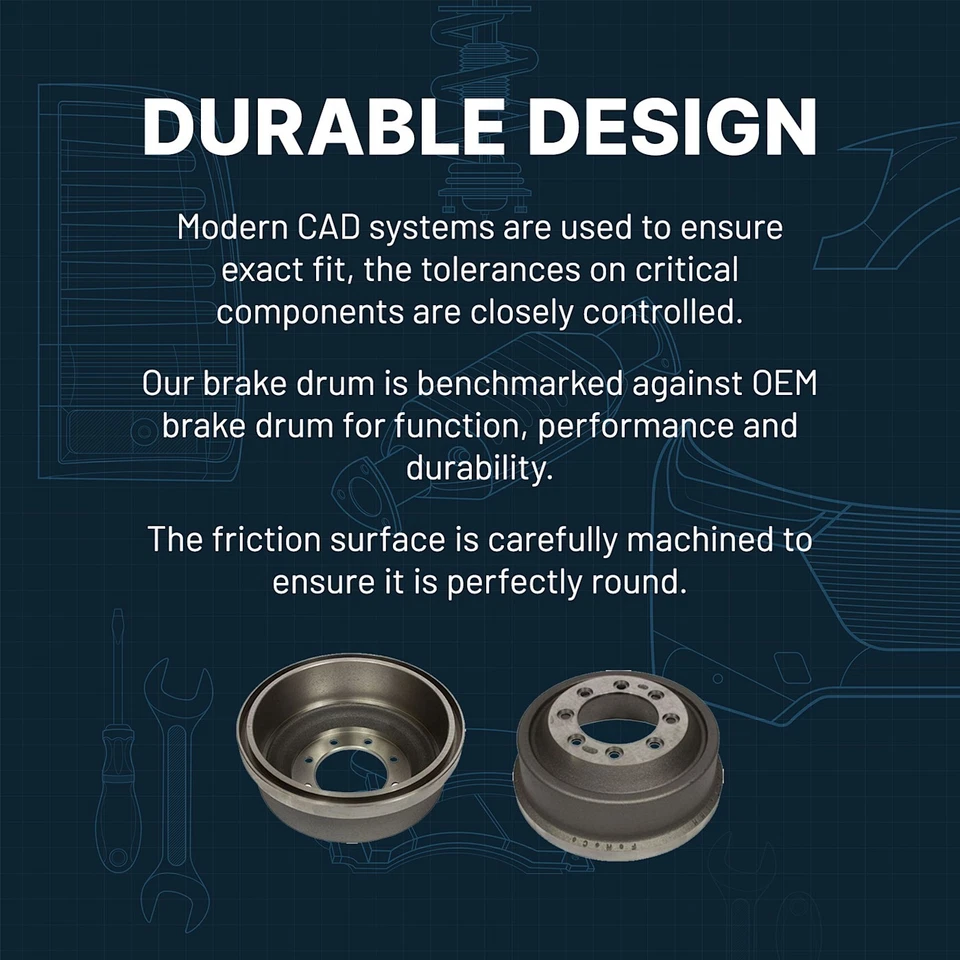 Tambor de freno delantero o trasero para Chevy Chevrolet Colorado GMC Canyon Isuzu i-290 Foto 4 de 4