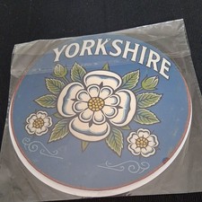 20cm  x 20 cm Metal Sign  Yorkshire ROUND sign.