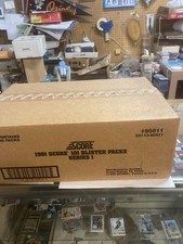 1991 Score Baseball Series 1 Sealed Case 101 Blister Packs 48 Packs Unopened Hot