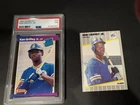 2-1989 Ken Griffey Jr. Rookie Cards including 1-RC Error Card and 1-PSA Grade RC
