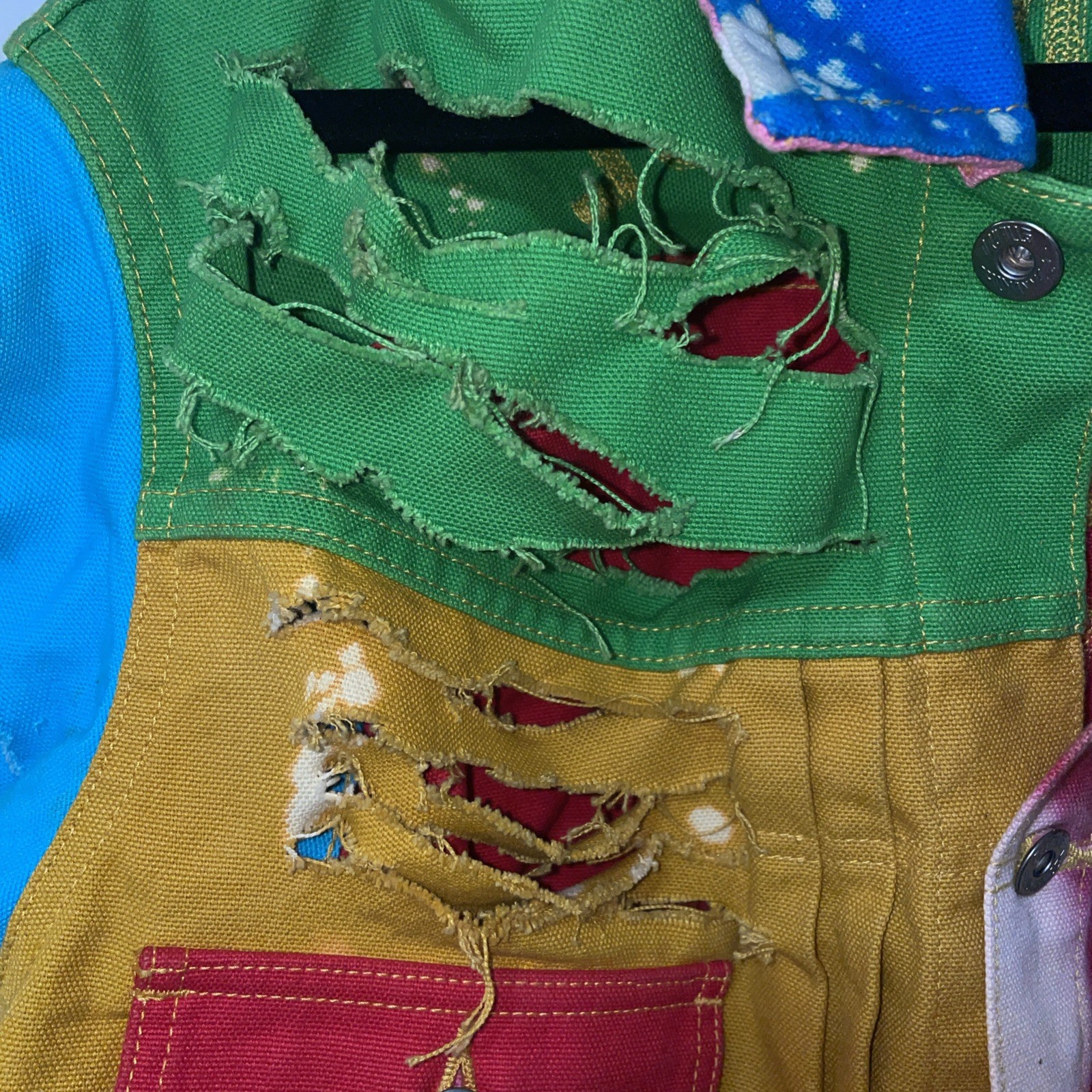 HUMAN MADE CRAZY PATCHWORK Embroidered DENIM JACK… - image 5