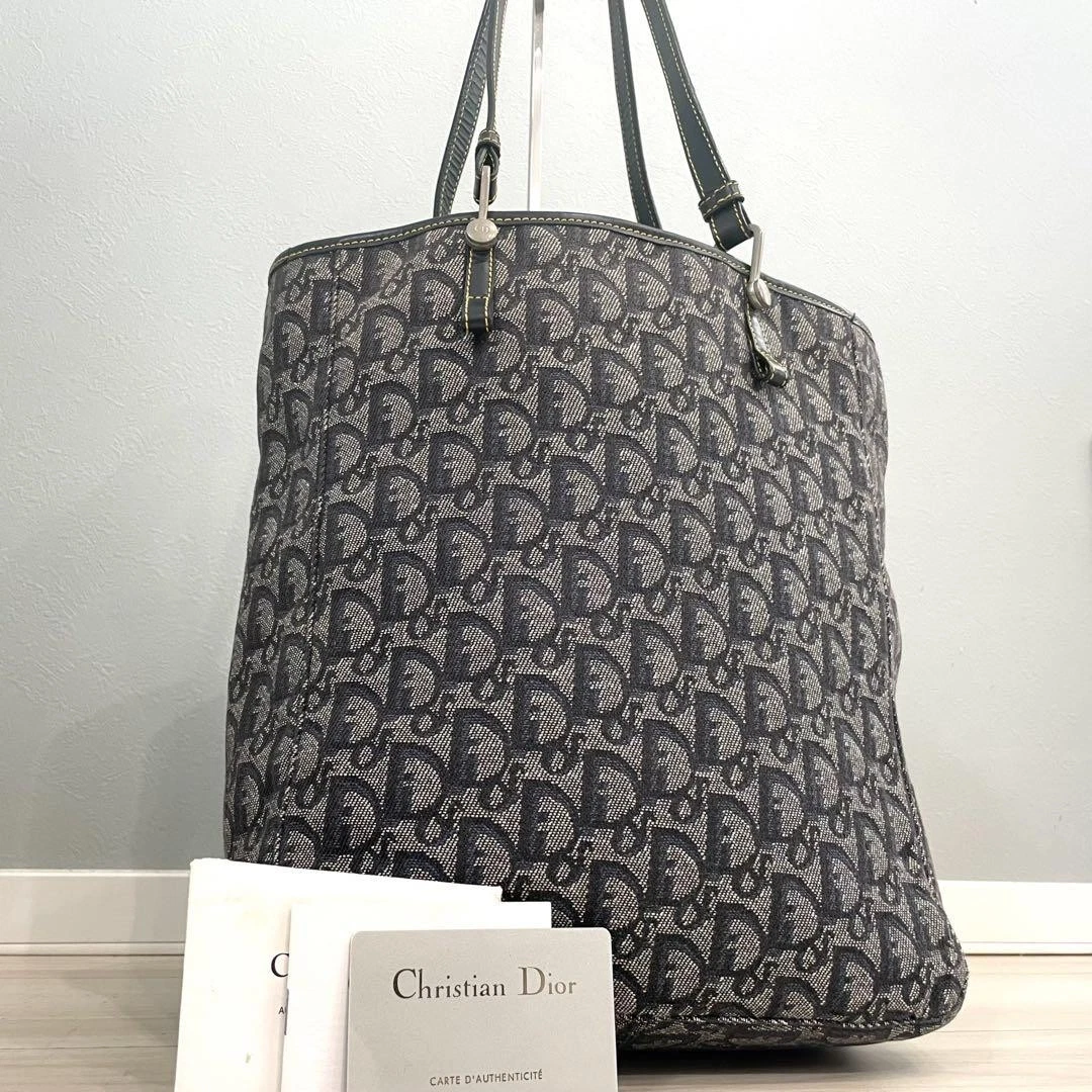 Sac fourre tout toile trotteur DIOR avec carte incluse du Japon A0428 50