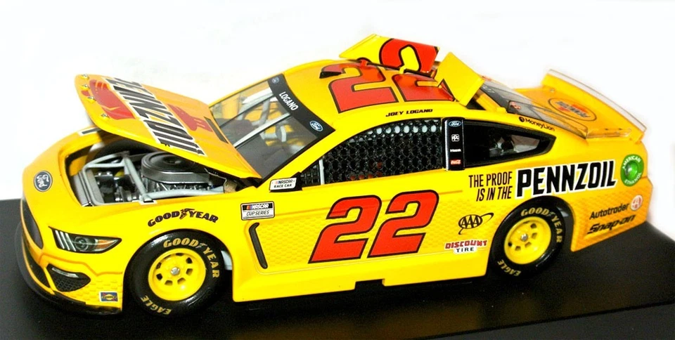 2021 TP Ford Mustang NASCAR #22 - Pennzoil - Joey Logano - 1:24 OVP - Bild 3 von 4