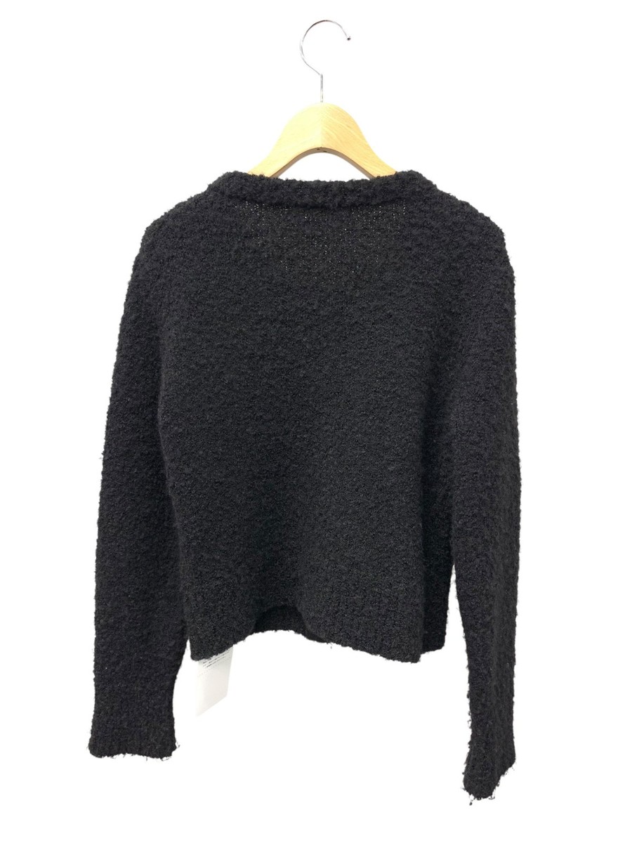 René 6042210 Cardigan 36 Black Wool Alpaca Blend Pearl René 6042210 Cardigan 36 Black Wool Alpaca Blend Pearl