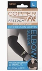 Copper Fit Freedom Elbow Compression Sleeve L 1 Pack New